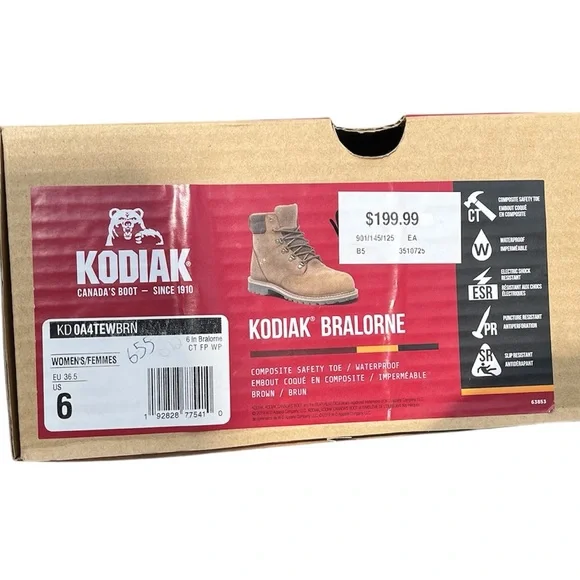 Kodiak Genuine Leather Boots NWT - Picture 14 of 15